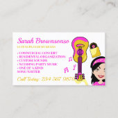 Gitarre Music Sing Tutor Visitenkarte (Vorderseite)