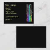 Gitarre - Musiker-Visitenkarte Visitenkarte (Vorne/Hinten)