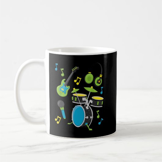 Gitarre-Musikinstrumente Kaffeetasse (Links)