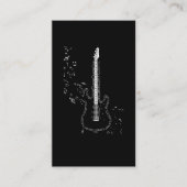 Gitarre-Musiknoten Instrument Musician Gitarrist Visitenkarte (Vorderseite)