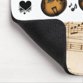Gitarre Musiknoten Mouse Pad! Mousepad (Ecke)