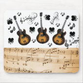 Gitarre Musiknoten Mouse Pad! Mousepad (Vorne)