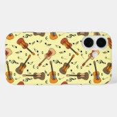Gitarre Musiknoten Muster Case-Mate iPhone Hülle (Rückseite (Horizontal))