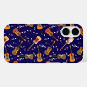 Gitarre Musiknoten Muster Case-Mate iPhone Hülle (Rückseite (Horizontal))