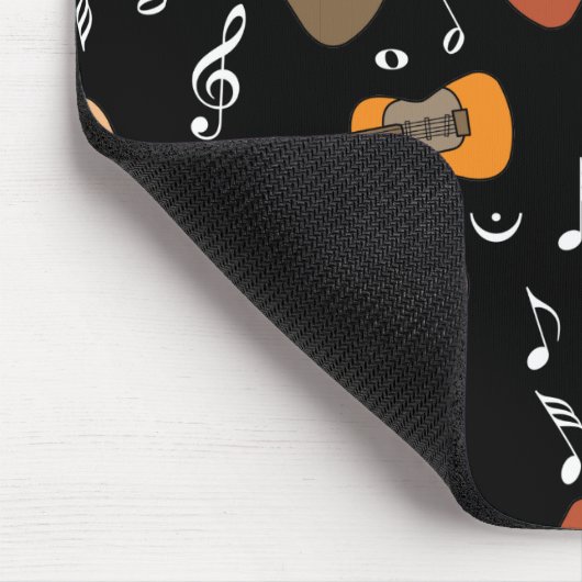 Gitarre Musiknoten Muster Mousepad (Ecke)