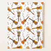 Gitarre Musiknoten Muster Planer (Rückseite)