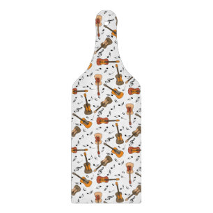 Gitarre Musiknoten Muster Schneidebrett