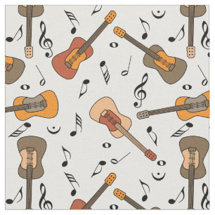 Gitarre-Musiknoten Stoff