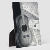 Gitarre & Notenpalette Fotoplatte (Seite)