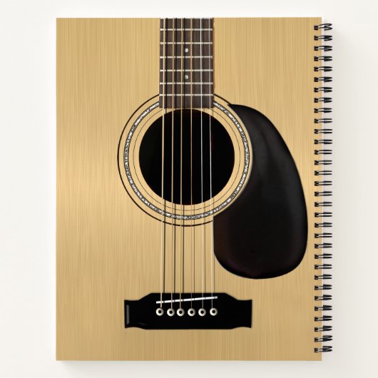 Gitarre Notizbuch (Rückseite)
