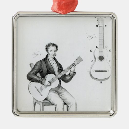 Gitarre Ornament Aus Metall (Vorne)