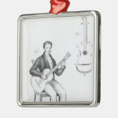 Gitarre Ornament Aus Metall (Links)