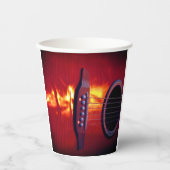 Gitarre Pappbecher (Vorderseite)
