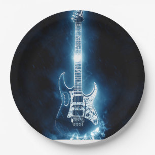 Gitarre Pappteller