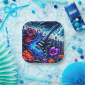 Gitarre Pappteller (Party)