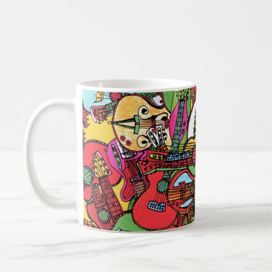 Gitarre-Party-Tasse Kaffeetasse (Links)