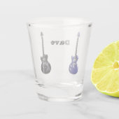 Gitarre Personalisiert Schnapsglas (Rückseite)