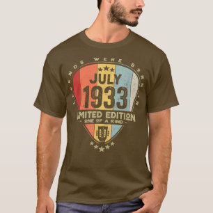 Gitarre PickLegends waren im Juli 1933 Geboren T-Shirt