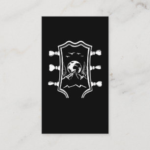 Gitarre Player Mountain Music Lover Gitarrist Visitenkarte