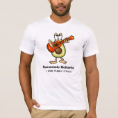 Gitarre Playing Avocado Funny T - Shirt (Vorderseite)