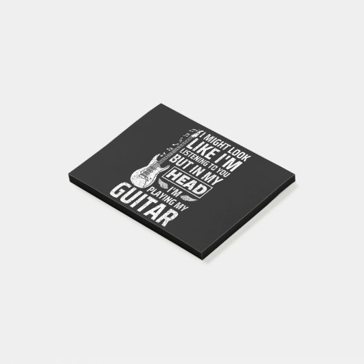 Gitarre Post-it Klebezettel (angewinkelt)