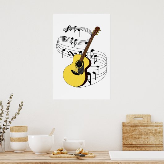 Gitarre Poster (Küche)