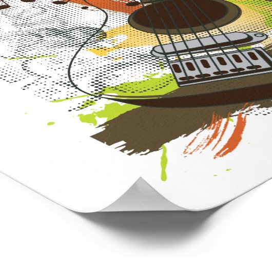 Gitarre Poster (Ecke)