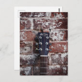 Gitarre Postkarte (Vorne/Hinten)