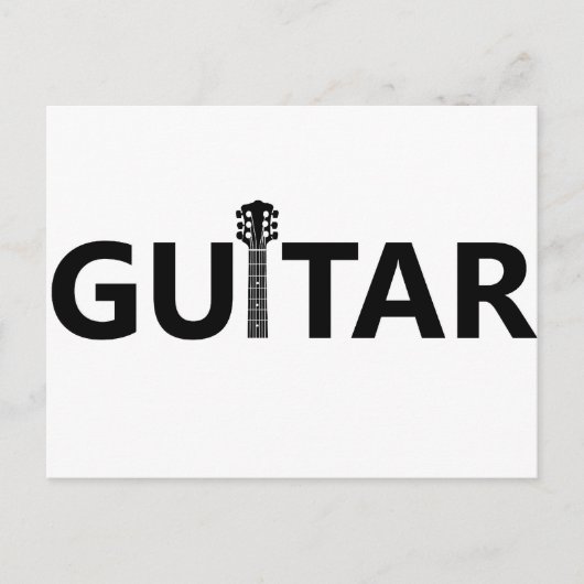 Gitarre Postkarte (Vorderseite)