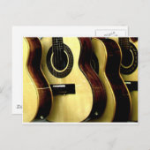 Gitarre Postkarte (Vorne/Hinten)