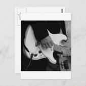 Gitarre Postkarte (Vorne/Hinten)
