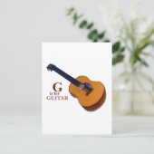 Gitarre Postkarte (Stehend Vorderseite)
