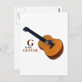Gitarre Postkarte (Vorne/Hinten)