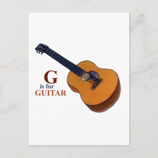 Gitarre Postkarte