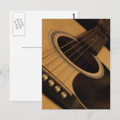 Gitarre Postkarte (Vorne/Hinten)