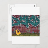Gitarre Postkarte (Vorne/Hinten)