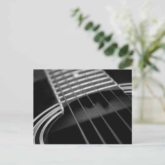 Gitarre Postkarte (Stehend Vorderseite)