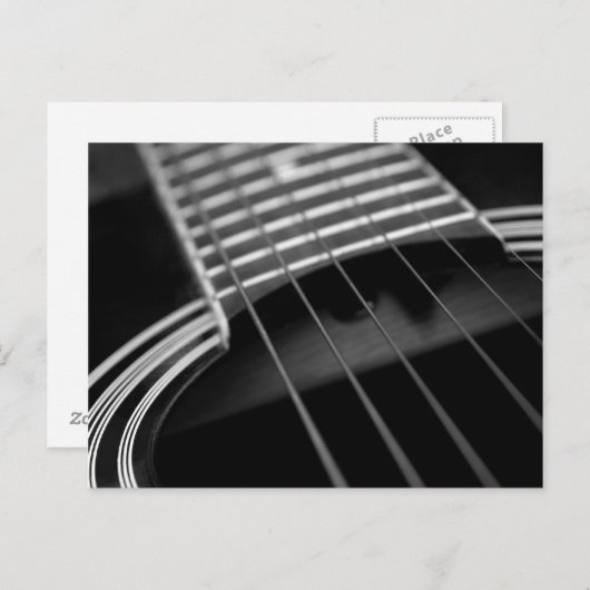 Gitarre Postkarte (Vorne/Hinten)