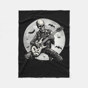 Gitarre Punk Rock Musik Halloween Mens Kids Fleecedecke