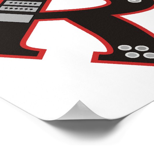 Gitarre R Poster (Ecke)