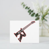 Gitarre R Postkarte (Stehend Vorderseite)