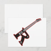 Gitarre R Postkarte (Vorne/Hinten)