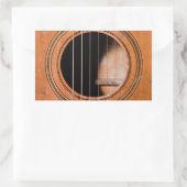 Gitarre Rechteckiger Aufkleber (Tasche)