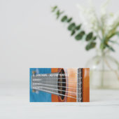 Gitarre reiht Nahaufnahme auf Visitenkarte (Stehend Vorderseite)