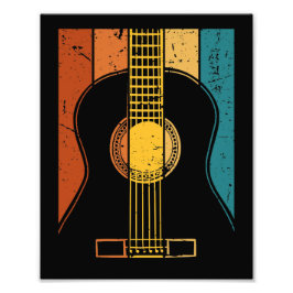 Gitarre Retro Fotodruck