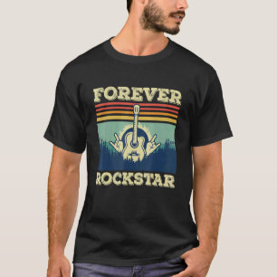 Gitarre Retro Gitarrist Rockgitarre Musiker Sänger T-Shirt