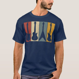 Gitarre Retro Gitarrist Vintag T-Shirt