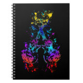 Gitarre Retro Rock und Roll Music Lover Gitarrist Notizblock (Vorderseite)