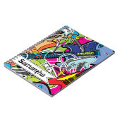 Gitarre Rock Music Star Grunge Spiral Notebook Notizblock (Linke Seite)