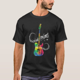 Gitarre Rock n Roll Bass Instrument Vintage Metall T-Shirt